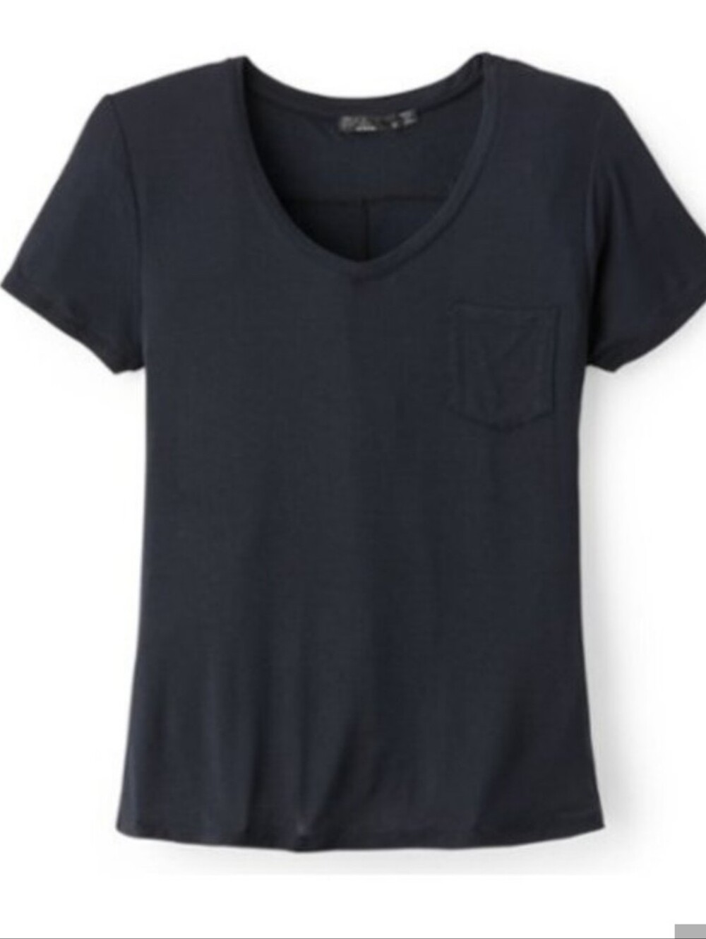 prAna Foundation V-Neck Top Women's Modal Stretch Pocket Tee Short Sleeve